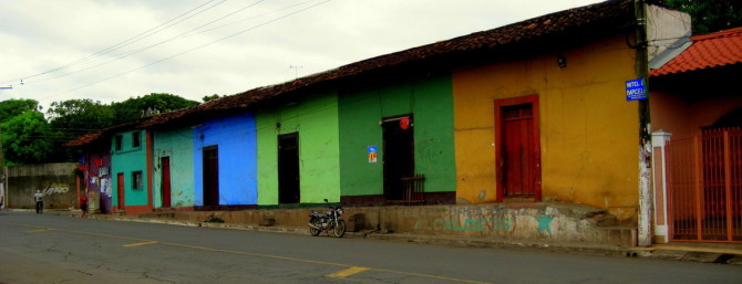Colored houses in Nicaragua