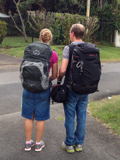 Landon and Alyssa show how to travel light with small lightweight backpacks