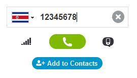 Skype showing phone number without country code