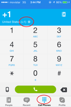 How to call using Skype on the iPhone app