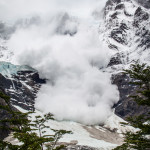 Torres del Paine Avalanche in Valle del Frances