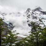 Torres del Paine Avalanche in Valle del Frances Mountains