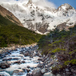 Torres del Paine Mountains and River