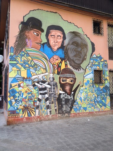 Mural in Santiago