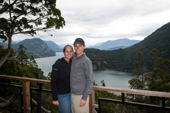 Landon and Alyssa at San Martin de Los Andes Lake