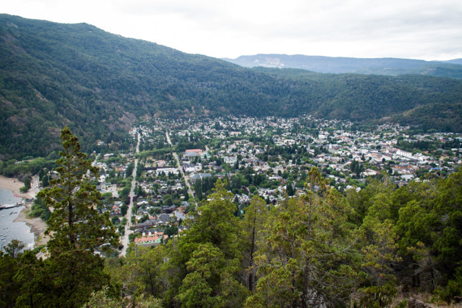 San Martin de Los Andes City from the Hills