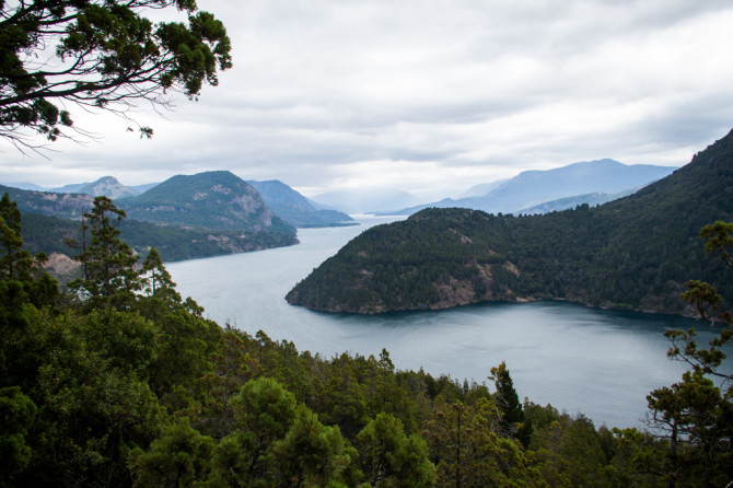 Viewpoint of San Martin de los Andes Lake and Mountains