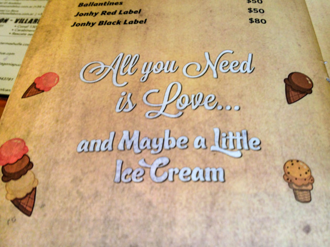 All You Need is Love and Maybe a Little Ice Cream Quote