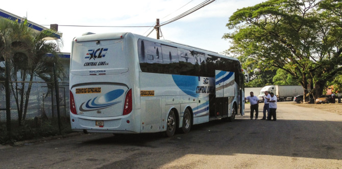 Boarding Bus, Crossing the Border From Nicaragua to Costa Rica