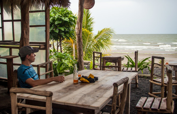 Landon at Restaurant in Playa Santo Domingo