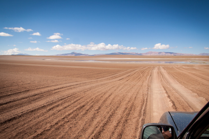 Jeep on Desert