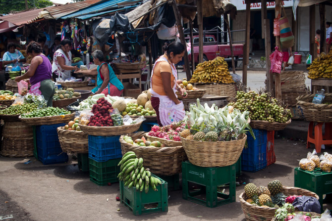 Local Food Market in Managua Nicaragua