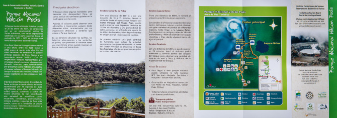 Poas Volcano Park Brochure Side 2