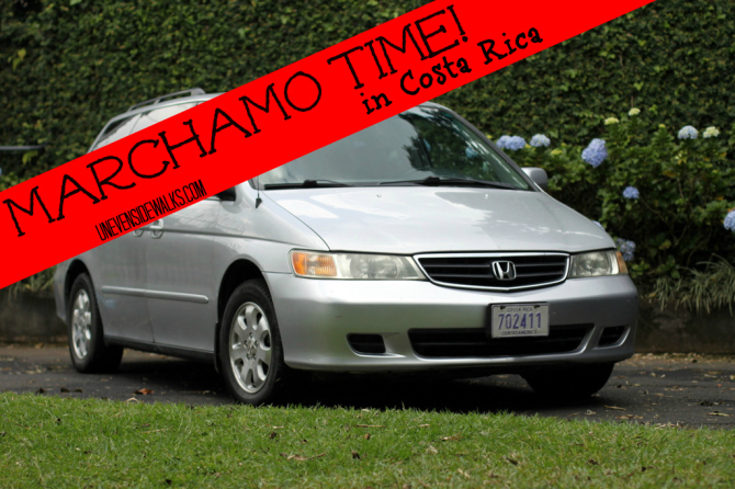 Car that needs marchamo paid in Costa Rica