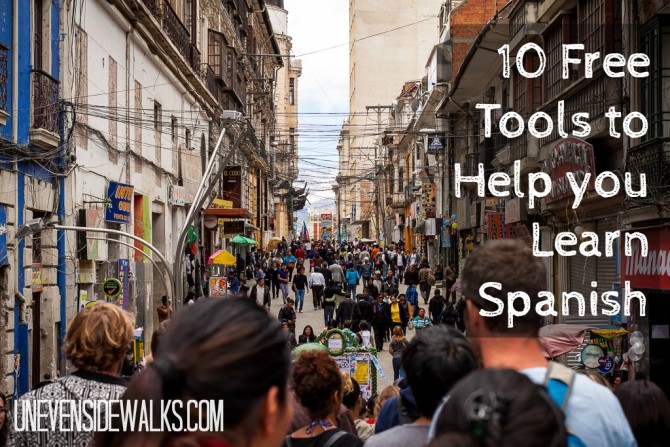 10 Free tools to help you learn Spanish | UnevenSidewalks