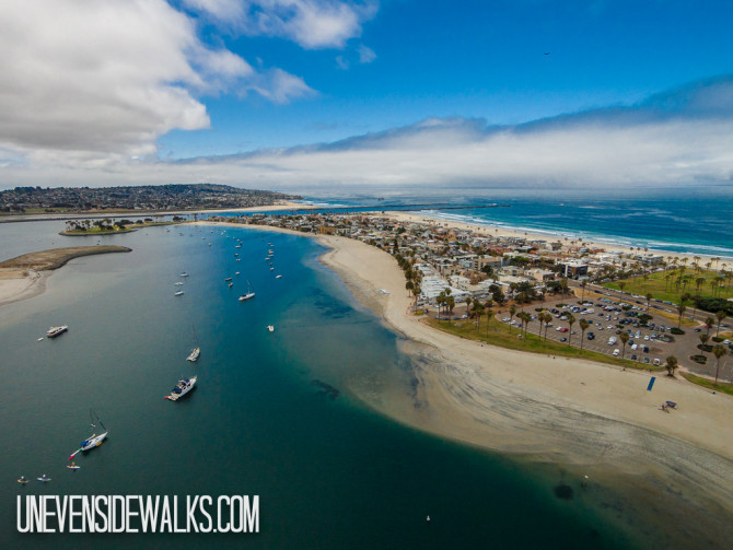 Mission Beach from the sky Aerial Travel Photography