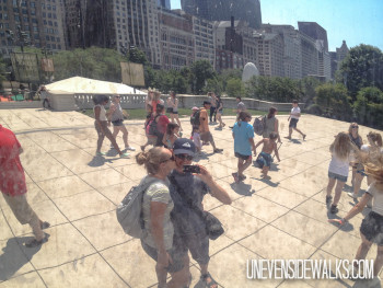 Kissing Picture at the Chicago Bean in the Reflection