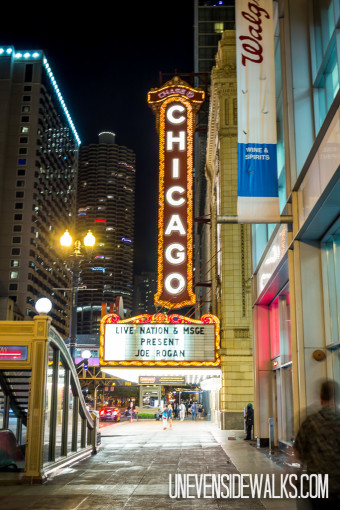 Theater in Chicago at Night