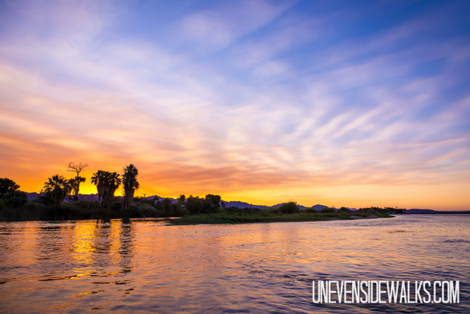 Gorgeous Sunset on the Colorado River