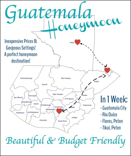 Guatemala Honeymoon Map