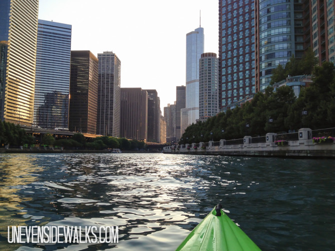 View of Chicago from Kayak