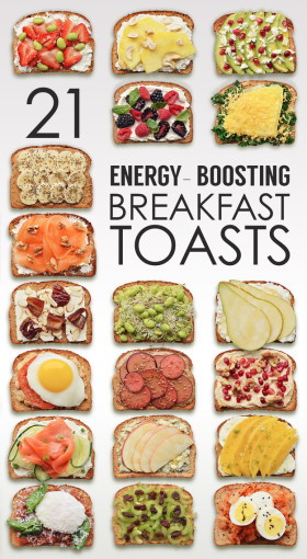 easy energy booster breakfast toasts