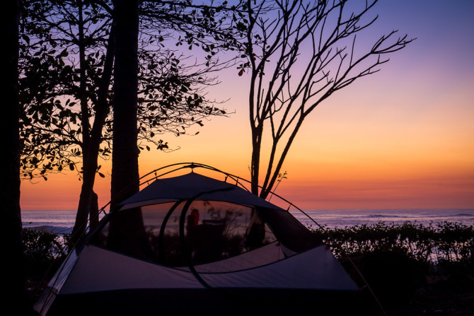Nicoya Peninsula Camping by the Beach