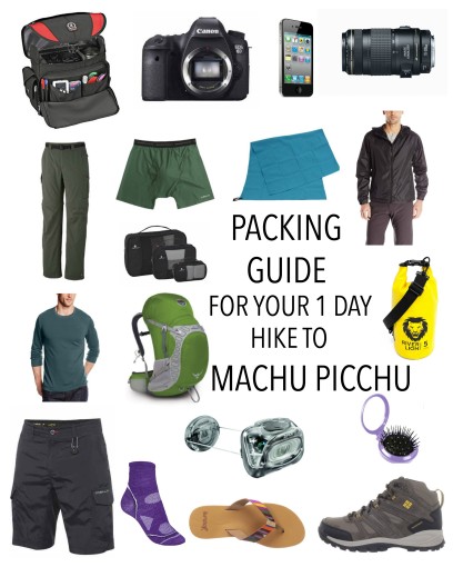 Packing Guide for Hike to Machu Picchu What to Bring