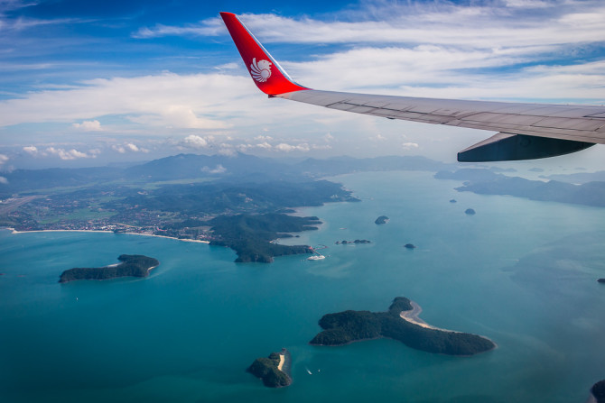 Islands of Langkawi Malaysia from Plane